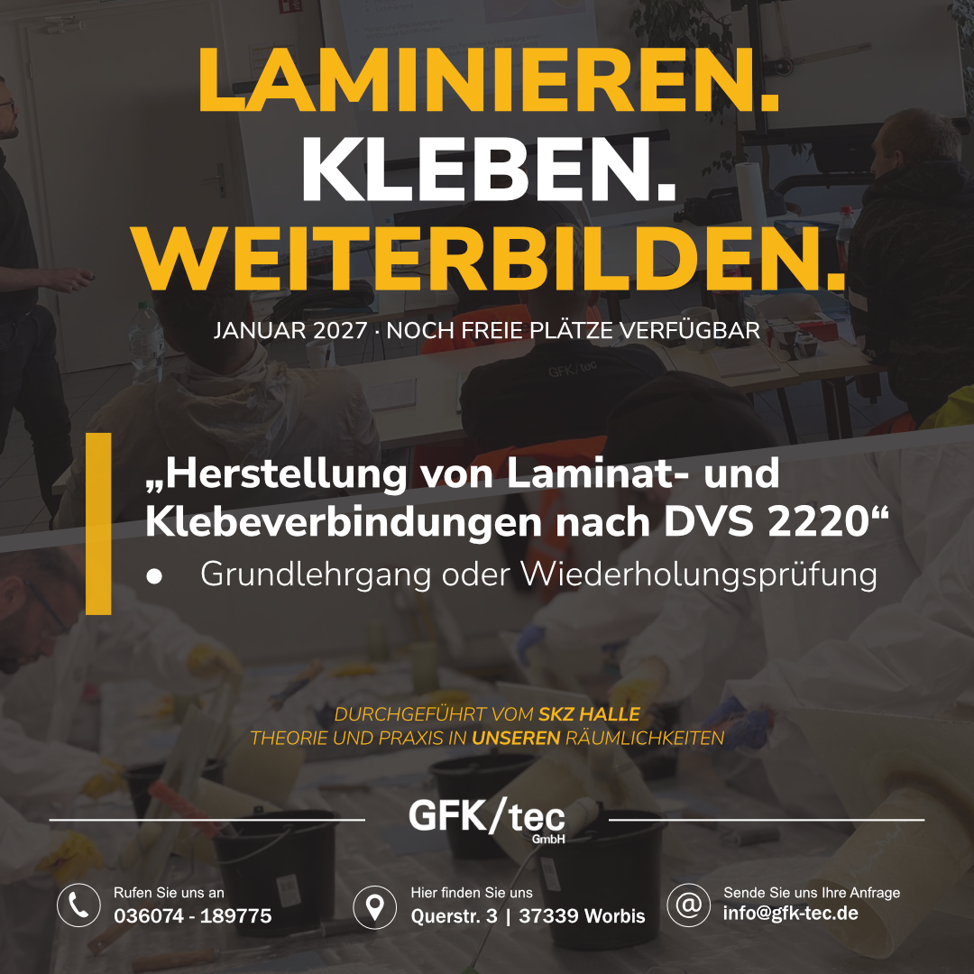 Laminieren, kleben, weiterbilden: DVS-Lehrgang im Januar 2027